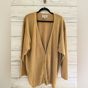 August Max Woman Elegant Gold Sweater 3X